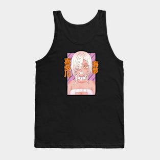 Anime Girls Orange Eye Tank Top